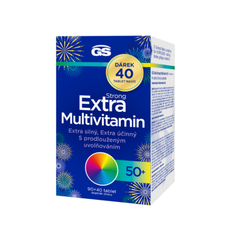 GS Extra Strong Multivitamin 50+, 90+40 tablet NAVÍC, dárkové balení