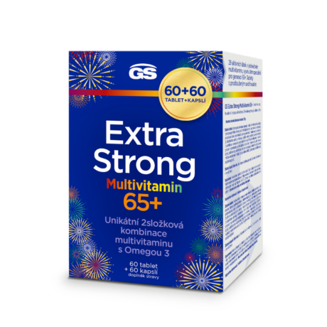 GS Extra Strong Multivitamin 65+, 60 tablet + 60 kapslí, dárkové balení