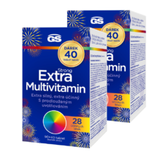 GS Extra Strong Multivitamin, 2 × 90+40 tablet NAVÍC, dárkové balení