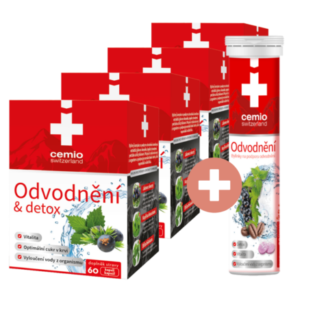 Cemio Odvodnění & detox, 4 x 60 kapslí