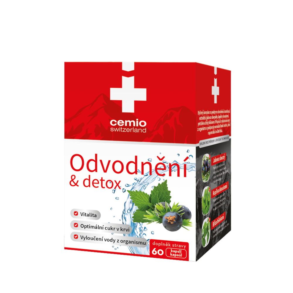 Levně Cemio Odvodnění &amp; detox, 60 kapslí