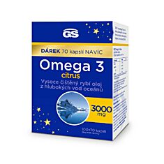 GS Omega 3 CITRUS, 100+70 kapslí NAVÍC, dárkové balení 2023