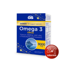 GS Omega 3 CITRUS, 100+70 kapslí NAVÍC, dárkové balení 2024