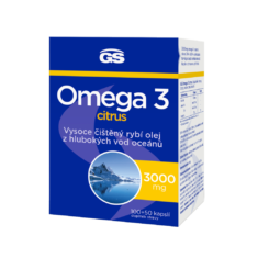 GS Omega 3 citrus, 100+50 kapslí