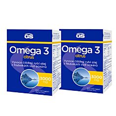 GS Omega 3 citrus, 2 × 150 kapslí