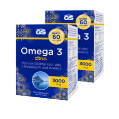 GS Omega 3 CITRUS, 2 x 100+60 kapslí NAVÍC, dárkové balení 2025