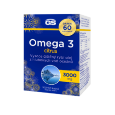 GS Omega 3 CITRUS, 100+60 kapslí NAVÍC, dárkové balení 2025