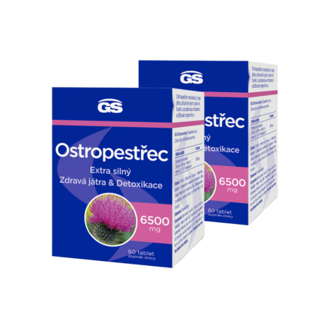 GS Ostropestřec 6500 mg, 2 x 60 tablet