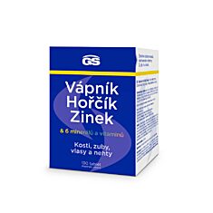 GS Vápník, hořčík, zinek, 130 tablet
