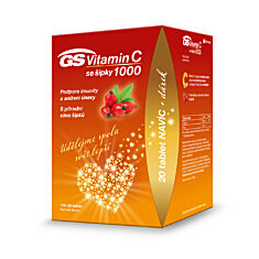 GS Vitamin C 1000 se šípky, 100+20 tablet, dárkové balení 2021