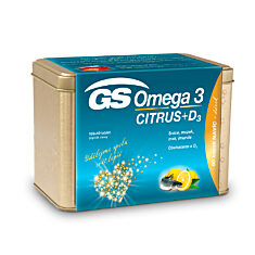 GS Omega 3 CITRUS + D3, 100+50 kapslí, dárkové balení 2021