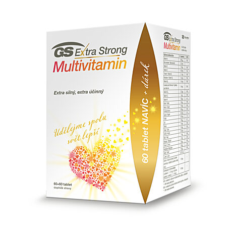 GS Extra Strong Multivitamin, 60+60 tablet, dárkové balení 2021
