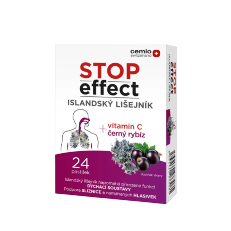 STOP effect pastilky, islandský lišejník, 24 pastilek