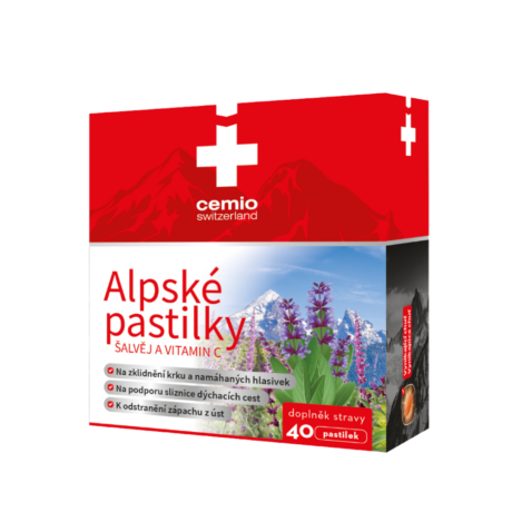 Cemio Alpské pastilky, 40 pastilek