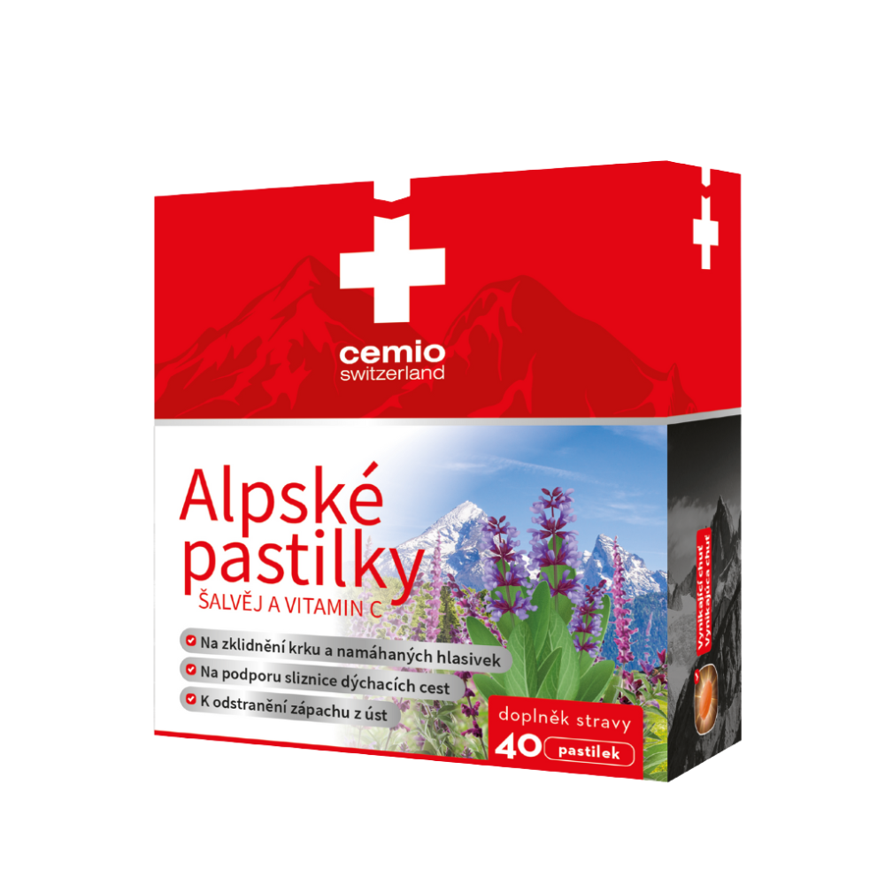 Levně Cemio Alpské pastilky, 40 pastilek