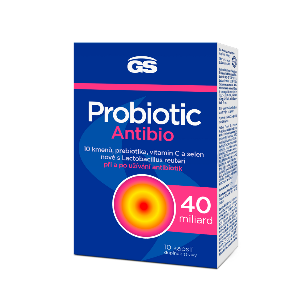 GS Probiotic Antibio, 10 kapslí