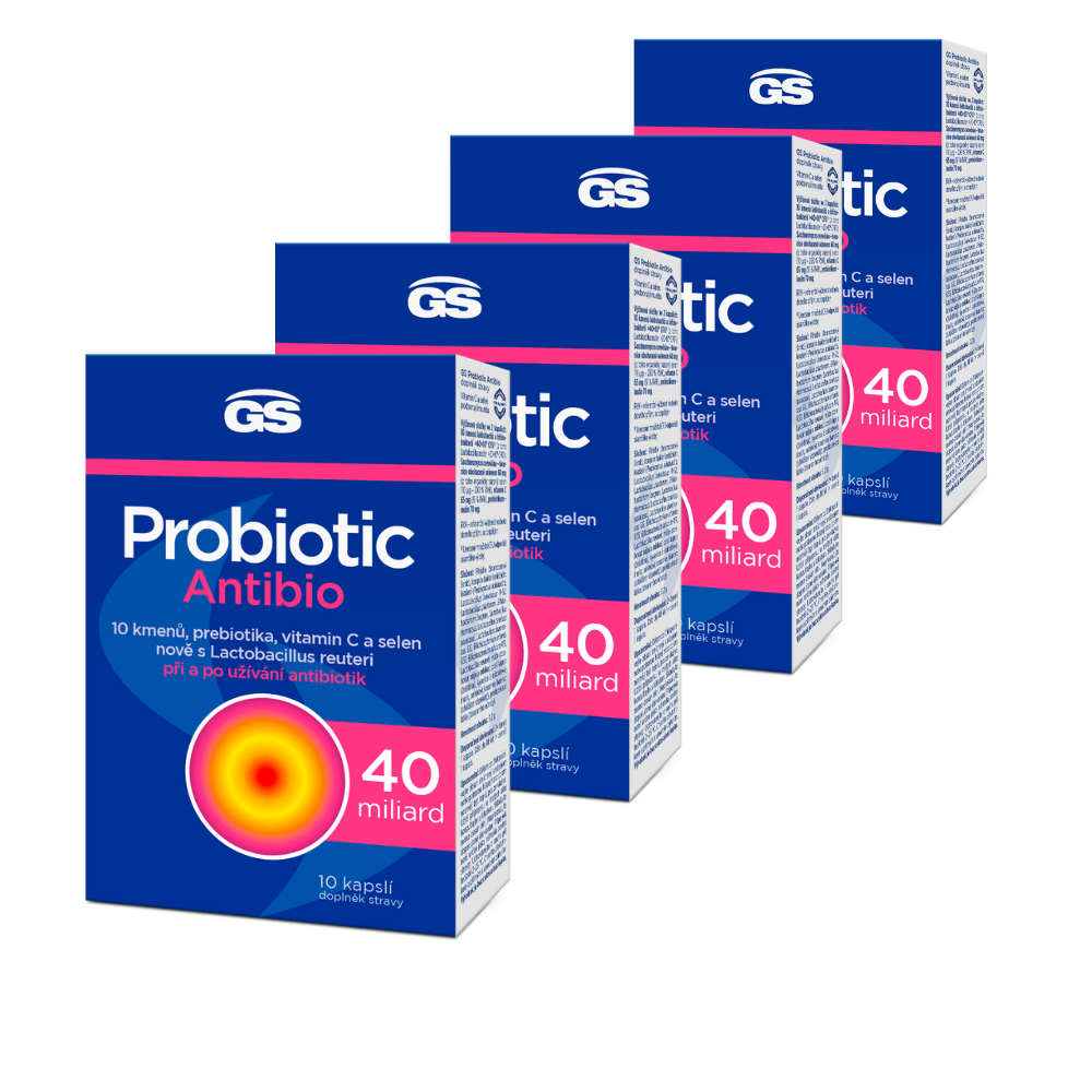 Levně GS Probiotic Antibio, 4 × 10 kapslí