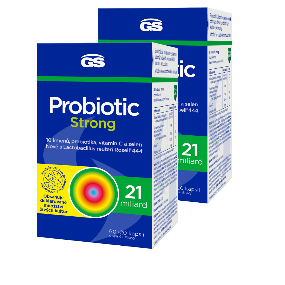 GS Probiotic Strong, 2 × 80 kapslí