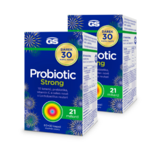 GS Probiotic Strong, 2 x 60+30 kapslí, dárkové balení 2025