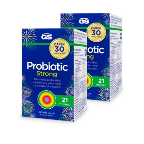 GS Probiotic Strong, 2 x 60+30 kapslí, dárkové balení 2025