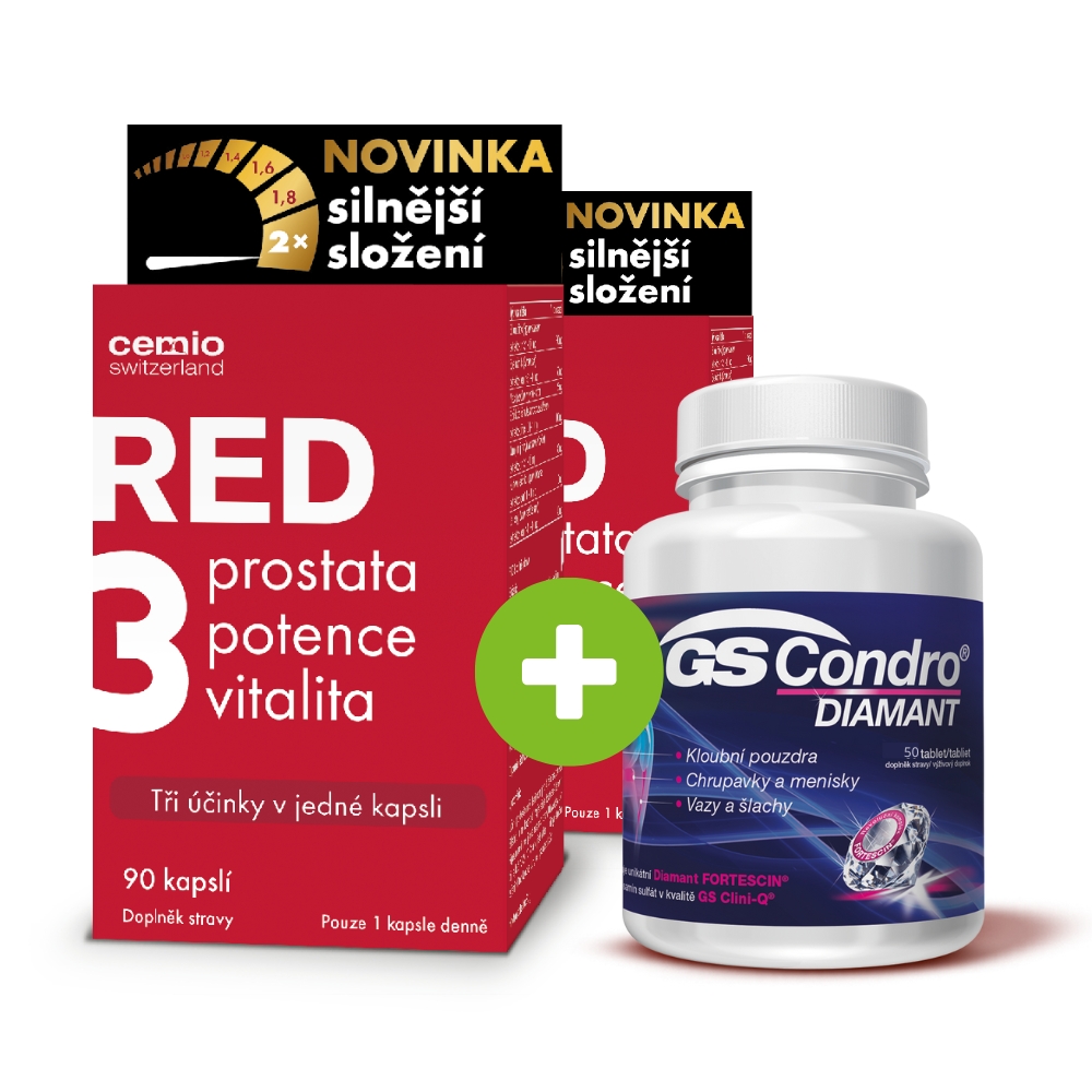 Cemio RED3® silnější, 180 kapslí