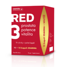 Cemio RED3® silnější, 90 + 15 kapslí, dárkové balení 2022