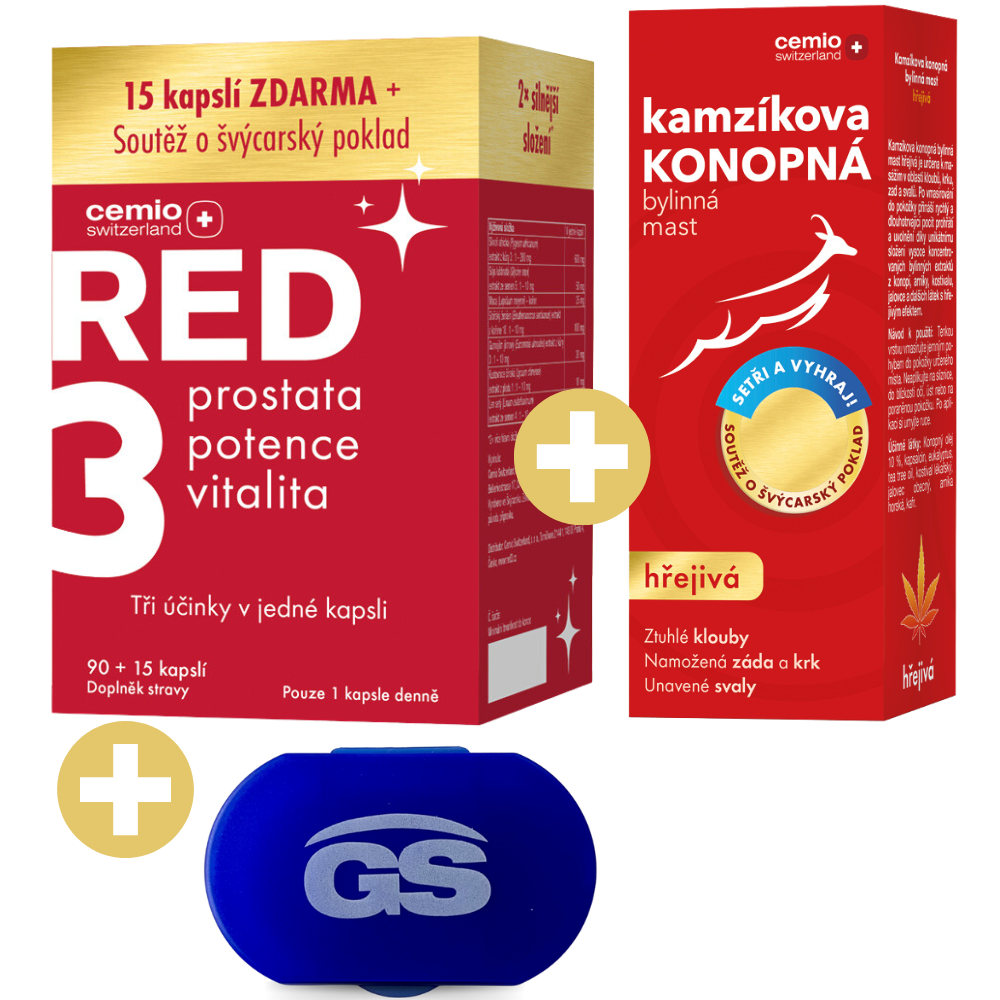 Cemio RED3®, 90 + 15 kapslí NAVÍC, soutěžní balení