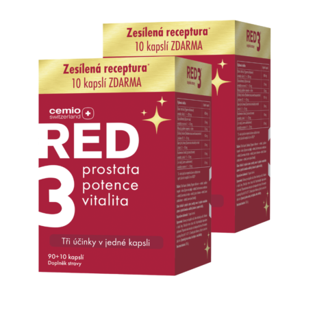 Cemio RED3®, 90+10 kapslí NAVÍC, dárkové balení