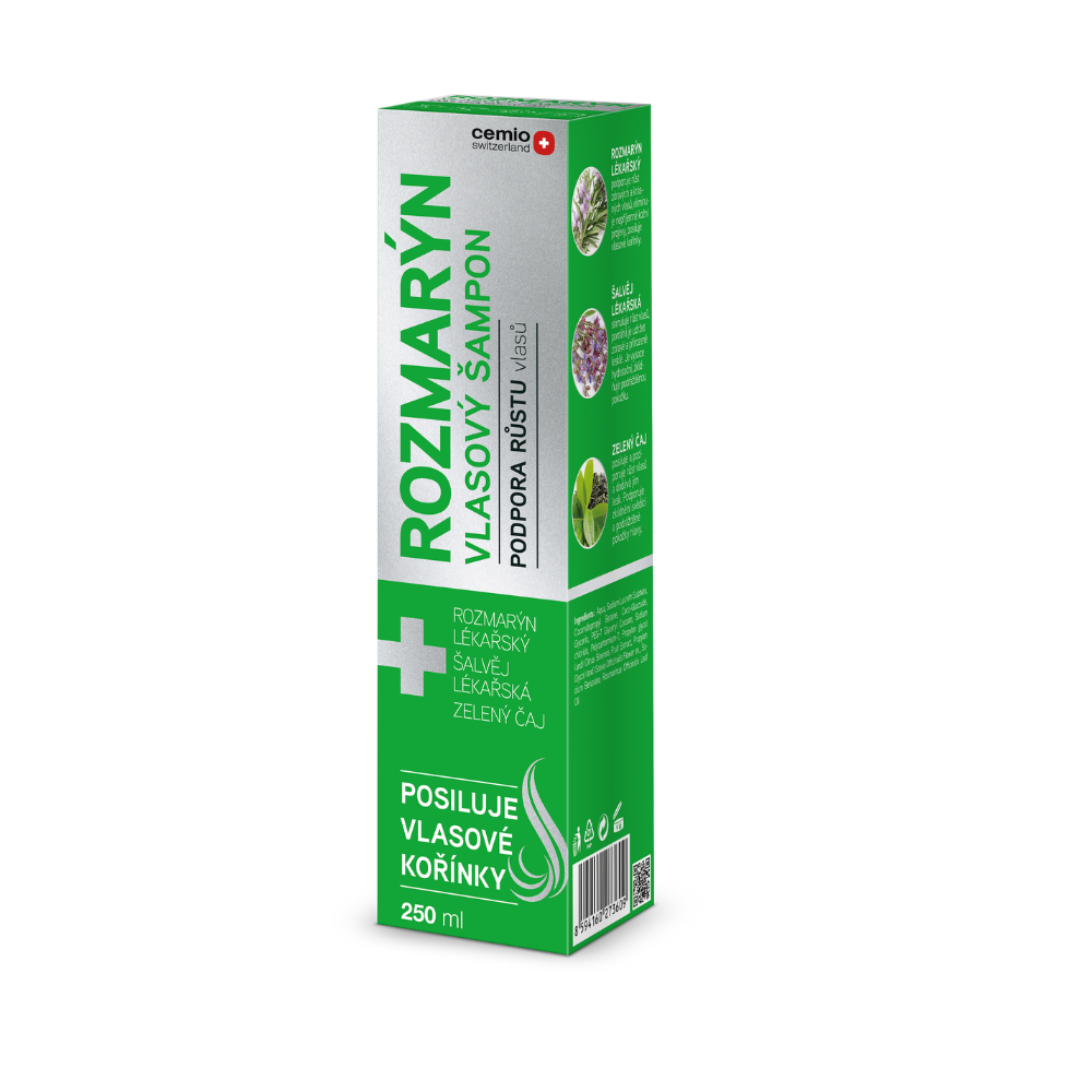Cemio ROZMARÝN šampon pro podporu růstu vlasů, 250 ml