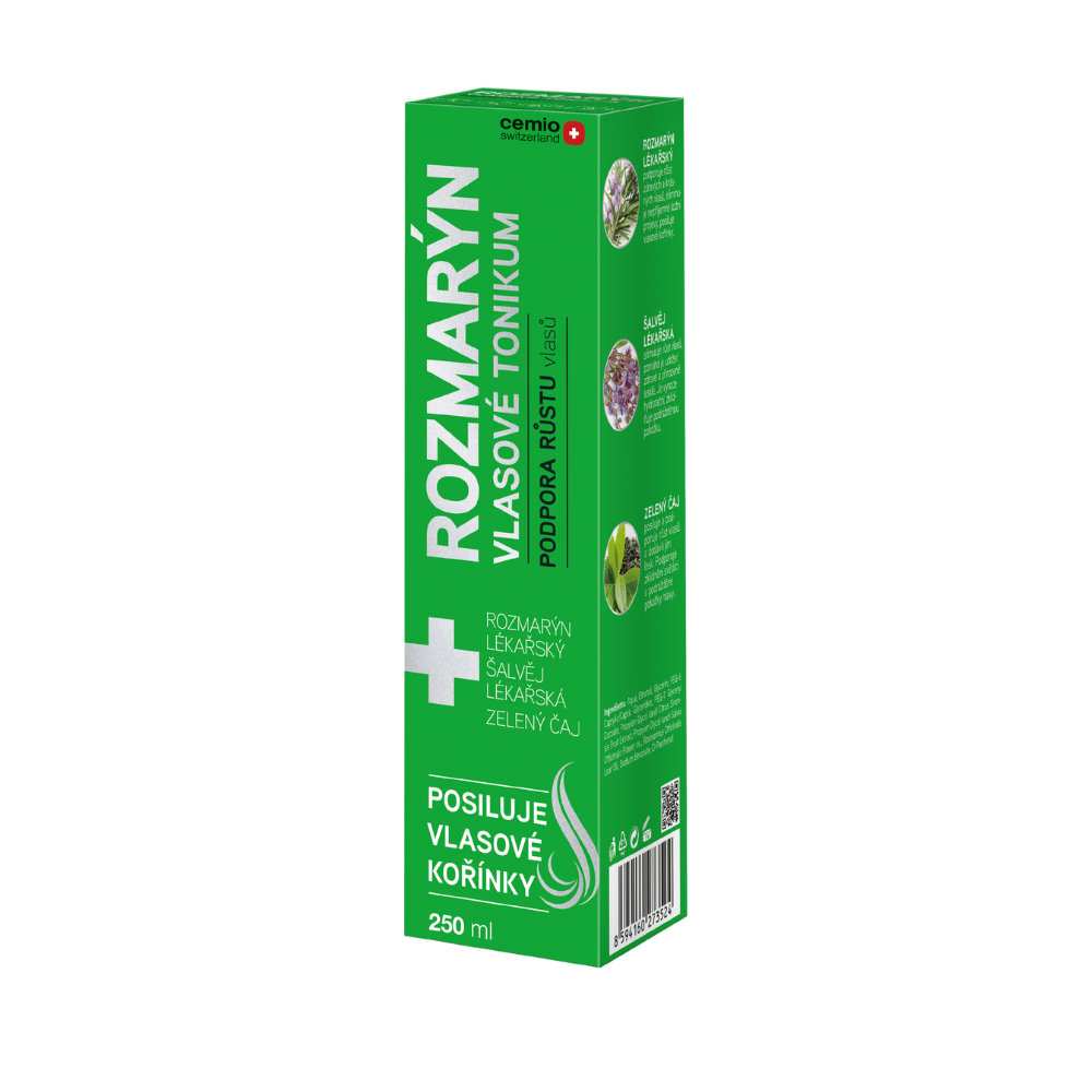 Levně Cemio ROZMARÝN vlasové tonikum pro podporu růstu vlasů, 250 ml