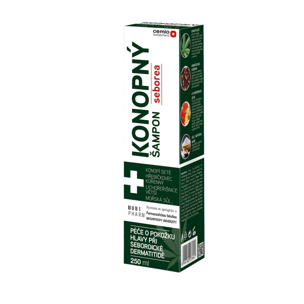 Cemio KONOPNÝ šampon SEBOREA, 250 ml