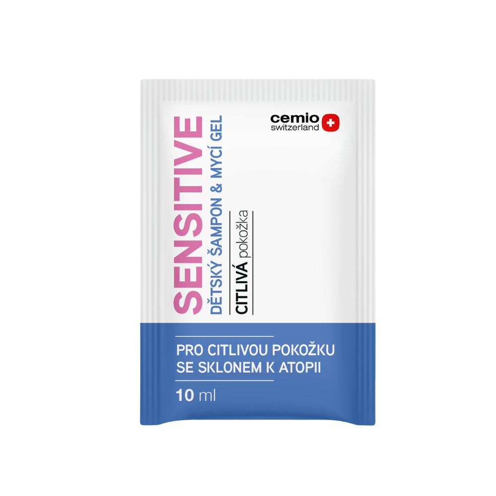 Cemio SENSITIVE dětský šampon a mycí gel, 10 ml