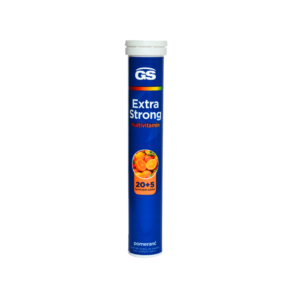 Levně GS Extra Strong Multivitamin pomeranč, 20+5 šumivých tablet
