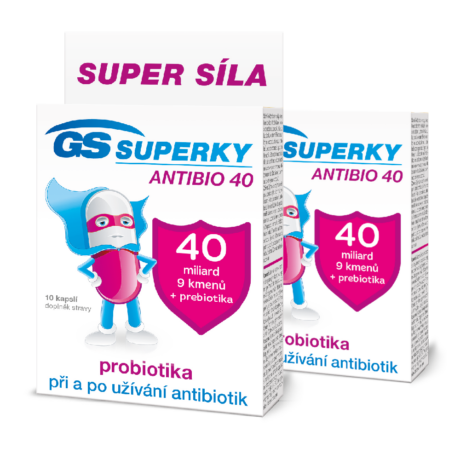 GS Superky Antibio 40, 2 × 10 kapslí