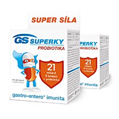 GS Superky Probiotika 2 × 80 kapslí