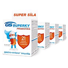 GS Superky Probiotika, 4 × 80 kapslí