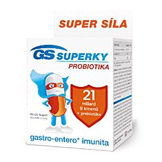 GS Superky Probiotika, 60+20 kapslí