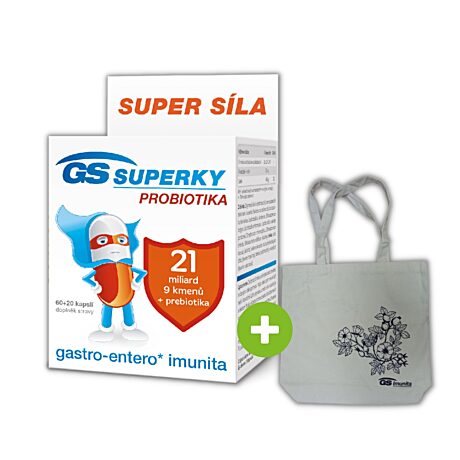 GS Superky Probiotika, 60+20 kapslí