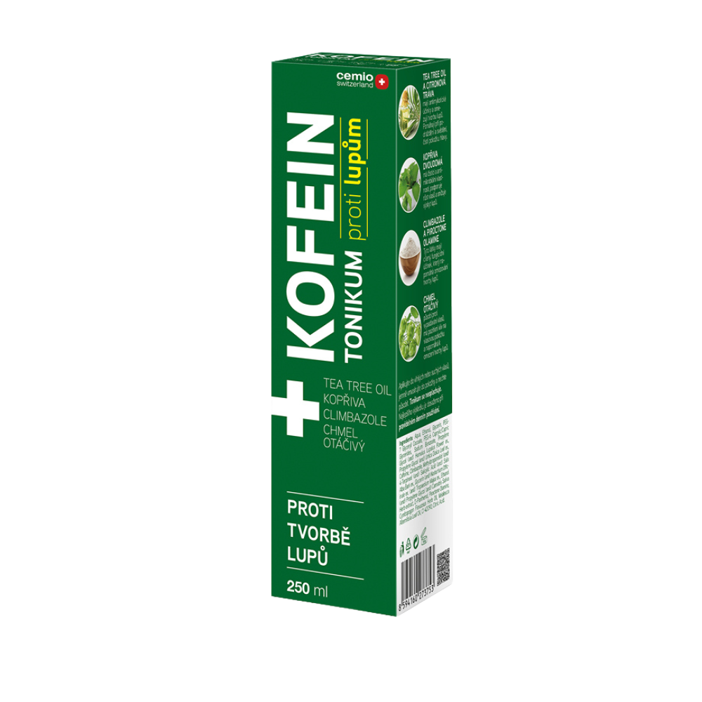 Cemio KOFEIN tonikum proti lupům, 250 ml