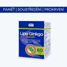 GS Lipo Ginkgo paměť+ 60 mg, 2 × 60 kapslí