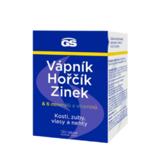 GS Vápník, hořčík, zinek, 130 tablet