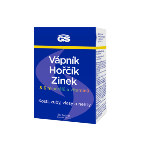 GS Vápník, hořčík, zinek, 30 tablet