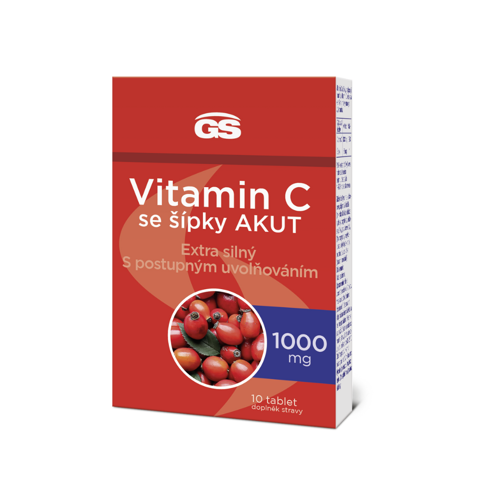 GS Vitamin C 1000 se šípky AKUT, 10 tablet