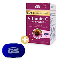 GS Vitamin C500 s echinaceou, 70+30 tablet NAVÍC, dárkové balení 2023