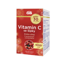 GS Vitamin C1000 se šípky, 100+30 tablet NAVÍC, dárkové balení 2025