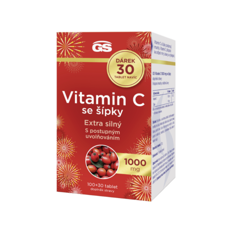 GS Vitamin C1000 se šípky, 100+30 tablet NAVÍC, dárkové balení