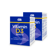 GS Vitamin D3 2000 IU, 2 x 30 kapslí
