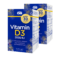 GS Vitamin D3 2000 IU, 2 × 90+30 kapslí NAVÍC, dárkové balení