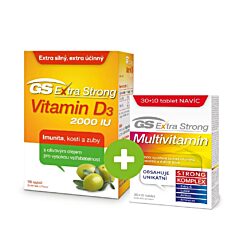 GS Extra Strong Vitamin D3 2000 IU, 90 kapslí