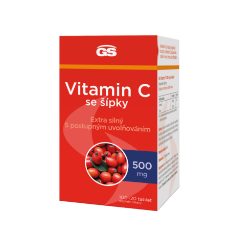 GS Vitamin C 500 se šípky, 100+20 tablet